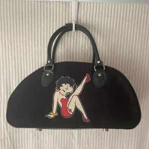 Betty Boop Black and Red Women's Duffel / Tote Bag